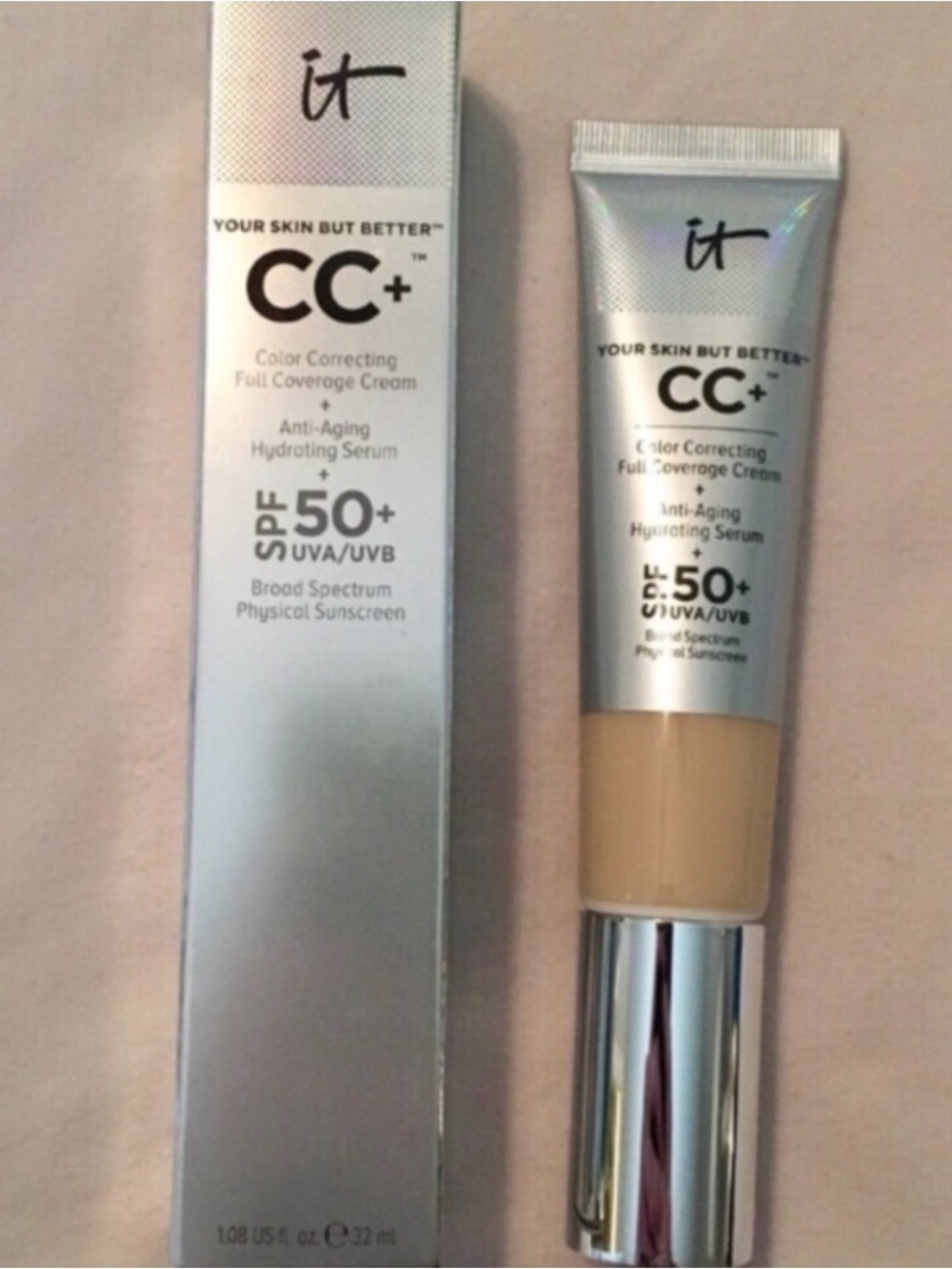 !it jeans CC+ Color Correcting Full Coverage Cream SPF 50+ - Beige